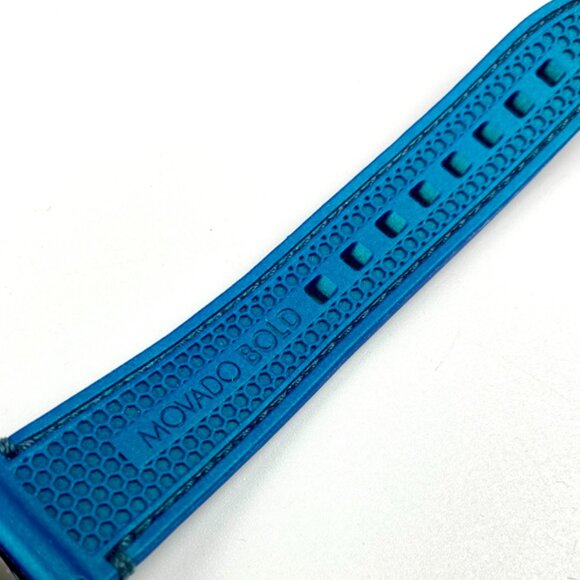 Movado 3600715 Bold Women Silver Dial Green Silicon Strap Swiss Watch, 38mm - Picture 6 of 8